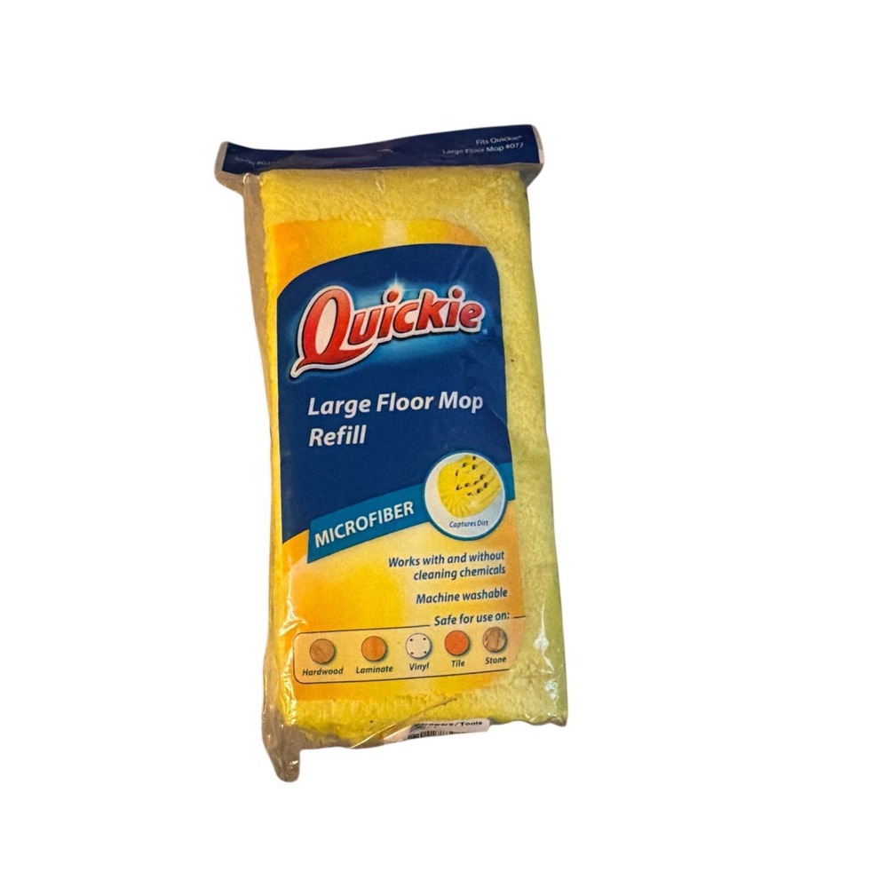 QUICKIE  Large Floor Mop Refill #0774‎ NEW OPEN PACKAGE